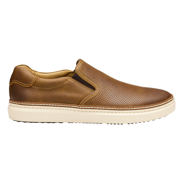 Johnston & Murphy McGuffey 2 Perforated Slip-On | Brown