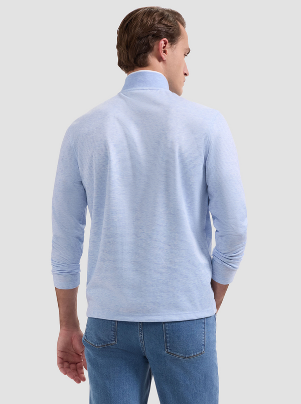 Bugatchi 1/4 Zip Knit | Air Blue