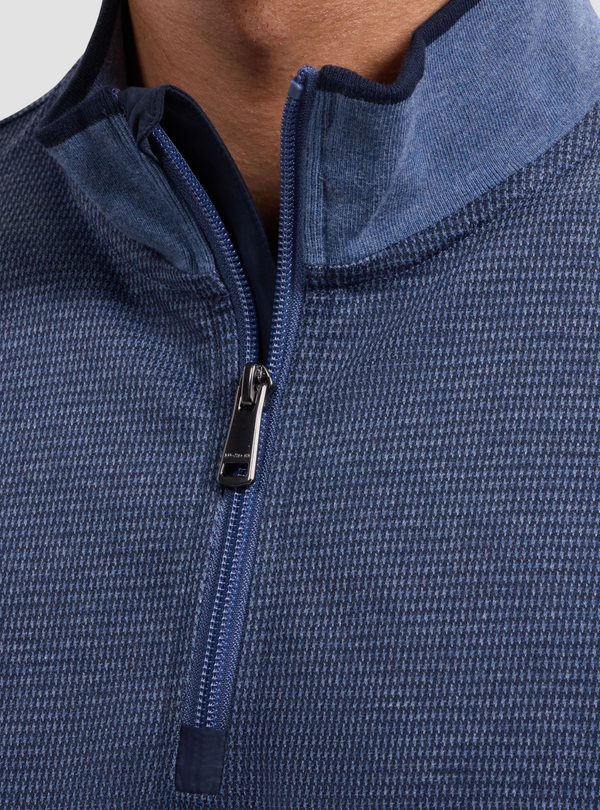 Bugatchii 1/4 Zip Knit | Cobalt