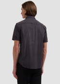 Bugatchi Oooh Cotton Miles Shirt Short Sleeve | Black