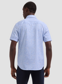 Bugatchi Oooh Cotton Miles Shirt Short Sleeve | Air Blue