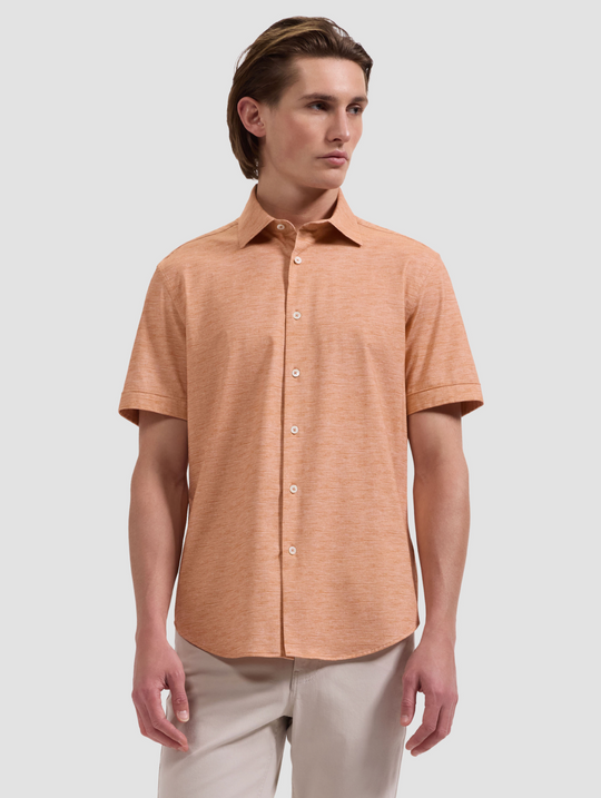 Bugatchi Oooh Cotton Miles Shirt Short Sleeve | Mango