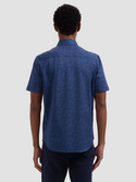 Bugatchi Oooh Cotton Miles Shirt Short Sleeve | Navy