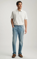 Mavi Zach Straight Leg Jeans Regular Rise | Light Brushed Supermove