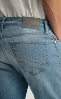 Mavi Zach Straight Leg Jeans Regular Rise | Light Brushed Supermove