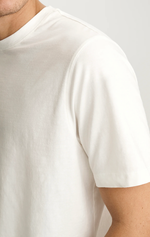Mavi Soft Slub Crew Neck T-Shirt Regular Fit | White