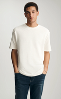 Mavi Crew Neck T-Shirt Relaxed Fit | Antique White