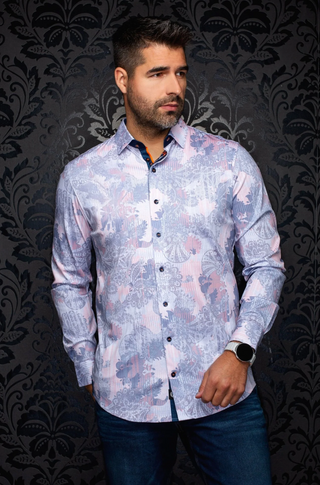 Au Noir Stretch Shirt | KALIMANTAN, White Peach