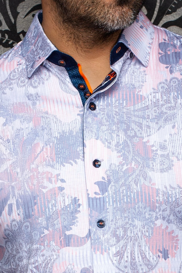 Au Noir Stretch Shirt | KALIMANTAN, White Peach