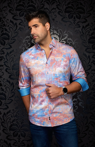 Au Noir Stretch Shirt | BREEZE, Orange