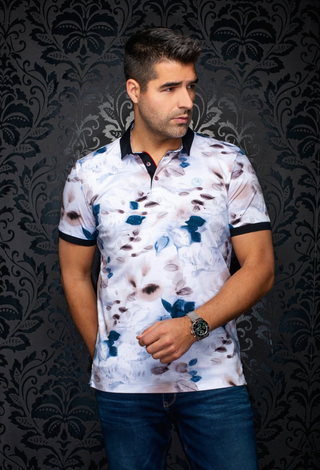 Au Noir Polo Shirt | BLOSSOMRAIN, Stone