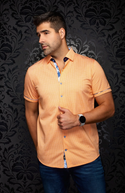 Au Noir Stretch Shirt Short Sleeve | SONORAN, Orange
