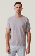 34 Heritage Slub Crew Neck T-Shirt in Lilac Dust