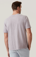 34 Heritage Slub Crew Neck T-Shirt in Lilac Dust