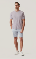 34 Heritage Slub Crew Neck T-Shirt in Lilac Dust