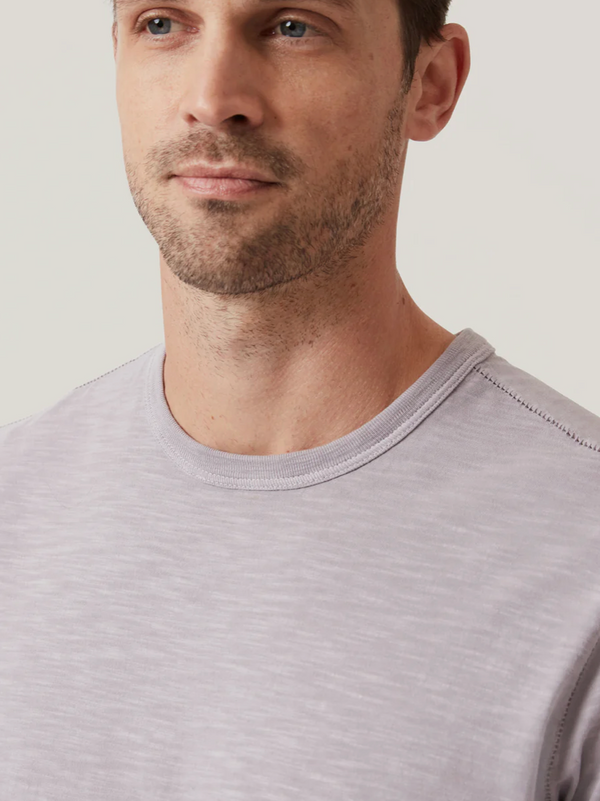 34 Heritage Slub Crew Neck T-Shirt in Lilac Dust