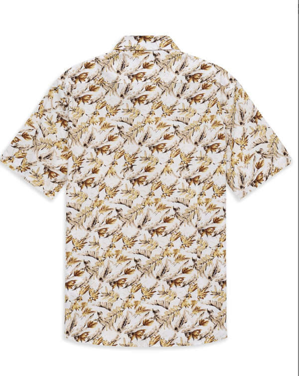 Bugatti Shirt Short Sleeve | Yellow Multi