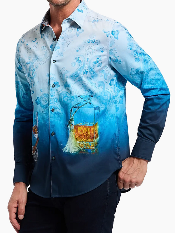 Robert Graham Shirt Garrick Club | Turquoise
