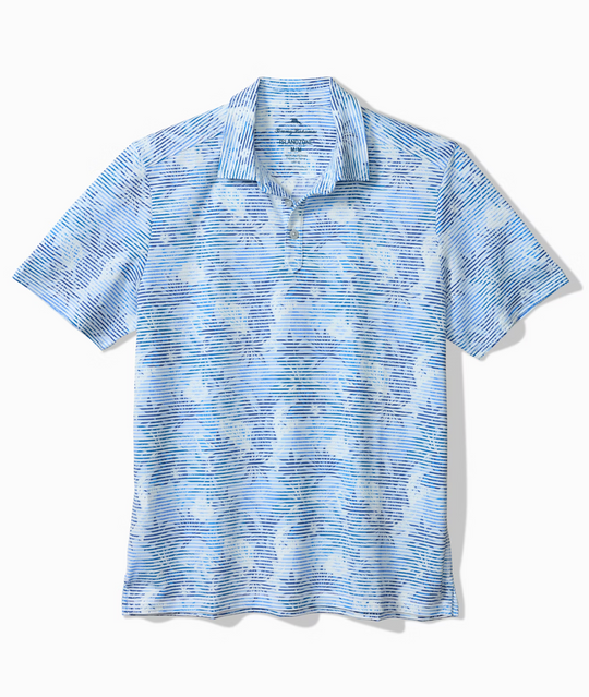 Tommy Bahama Costa Wave Palm Azul IslandZone® Polo | Blue Vault