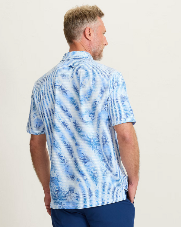 Tommy Bahama Costa Wave Palm Azul IslandZone® Polo | Blue Vault