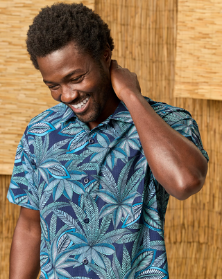 Tommy Bahama Bahama Coast Luau Blooms IslandZone® Shirt | Insignia Blue