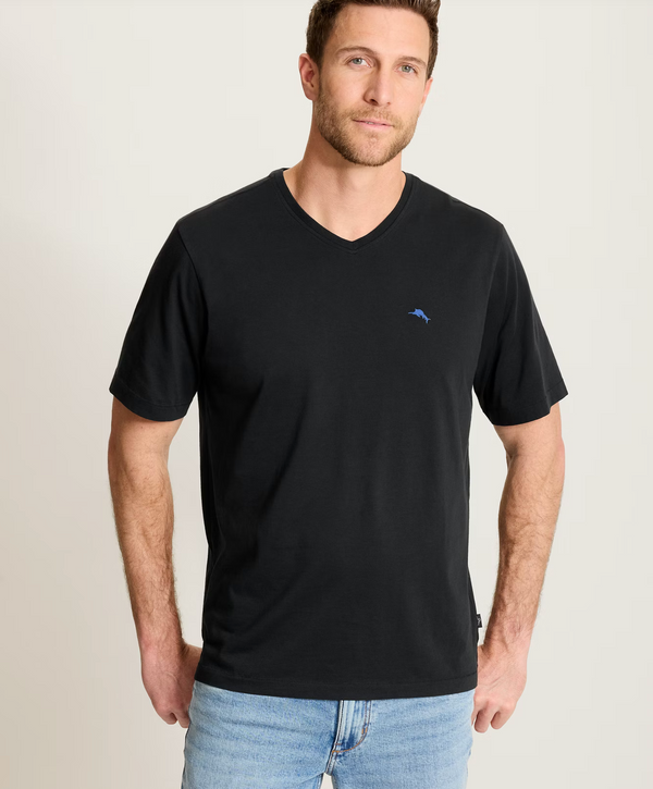 Tommy Bahama New Bali Skyline V-Neck T-Shirt | Black