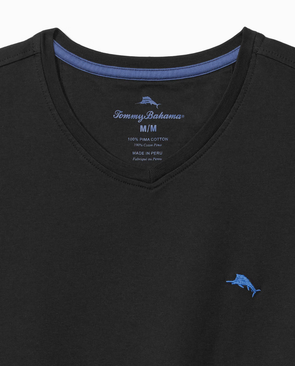 Tommy Bahama New Bali Skyline V-Neck T-Shirt | Black
