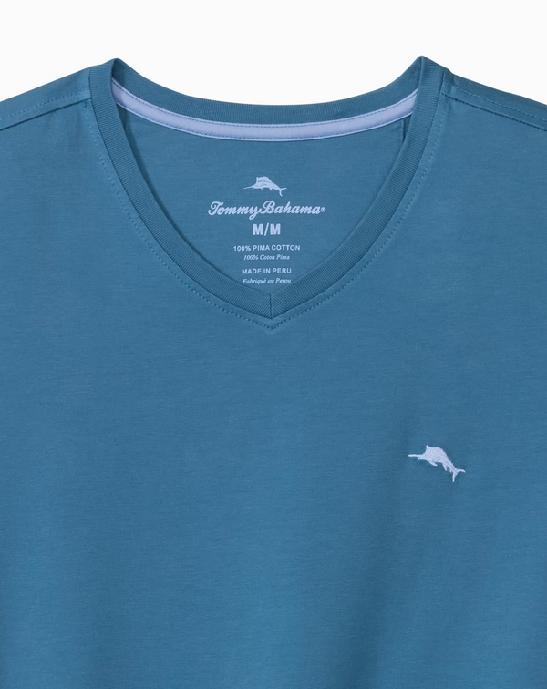 Tommy Bahama New Bali Skyline V-Neck T-Shirt | Dutch Blue