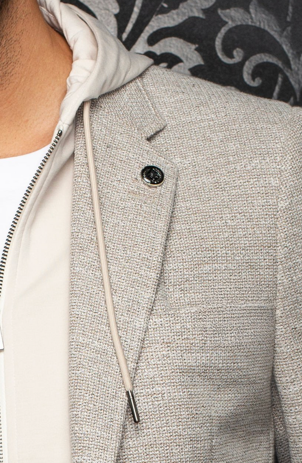 Au Noir Hooded Blazer | NOAH, Beige
