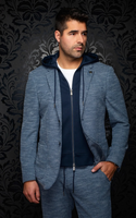 Au Noir Hooded Blazer | NOAH, Navy