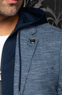 Au Noir Hooded Blazer | NOAH, Navy