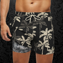 Au Noir Swim Trunk | LOBUE, Black Stone
