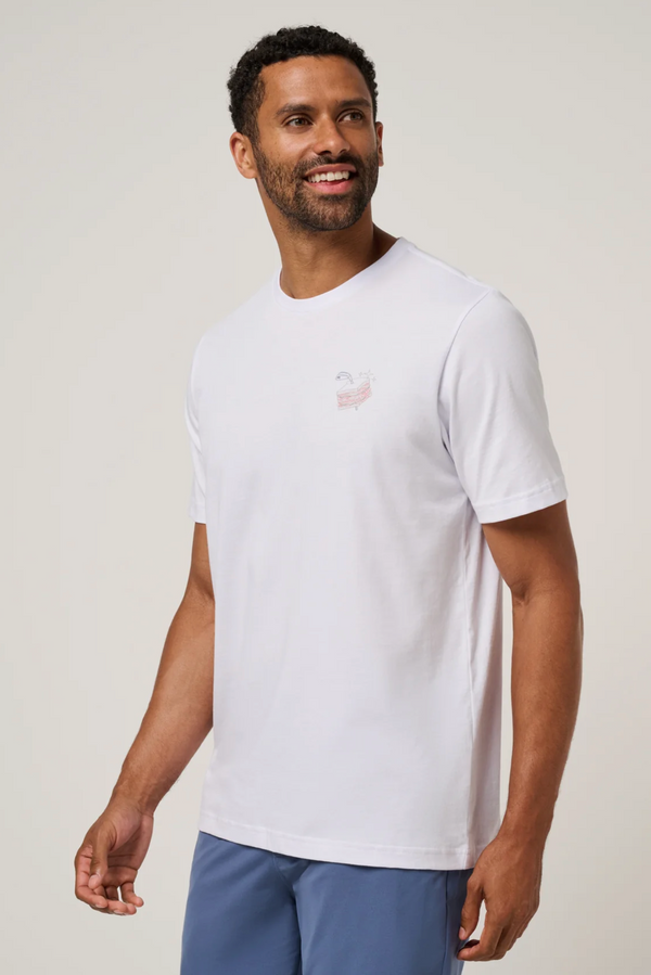 Travis Mathew Founding Member Tee | White
