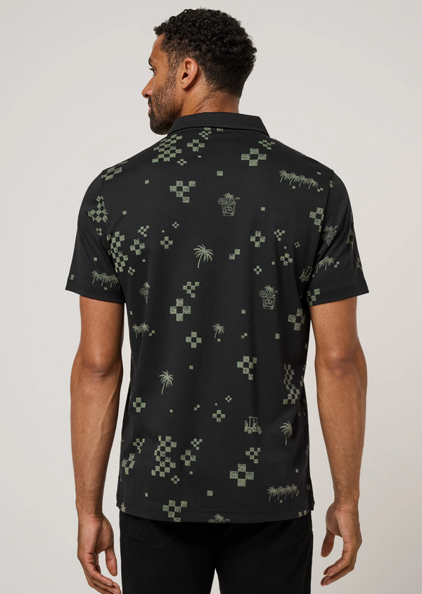 Travis Mathew Beverage Cart Polo | Black