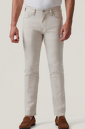 34 Heritage Courage Straight Leg Pants in Cream Cross Twill