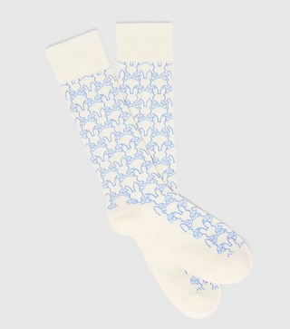 Psycho Bunny Mens Outline Bunny Dress Sock | Pristine