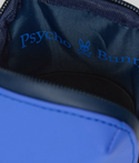 Psycho Bunny Mens Rubberized Crossbody Bag | Amparo Blue