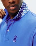 Psycho Bunny Mens Brad Pique Polo | Amparo Blue