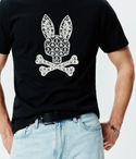 Psycho Bunny Mens Brad Graphic Tee | Black