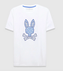 Psycho Bunny Mens Brad Graphic Tee | White