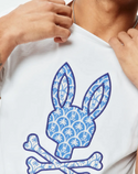 Psycho Bunny Mens Brad Graphic Tee | White