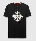 Psycho Bunny Mens Tobias Graphic Tee | Black