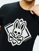 Psycho Bunny Mens Tobias Graphic Tee | Black