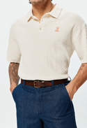 Psycho Bunny Zoom Mens Jace Oversized Knit Polo | Pristine