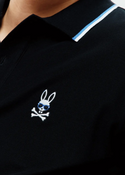 Psycho Bunny Mens Sunny Pique Polo | Black