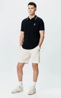 Psycho Bunny Mens Sunny Pique Polo | Black