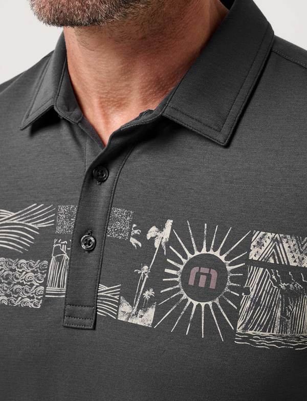 Travis Mathew Performance Jersey Marina Polo | Ebony