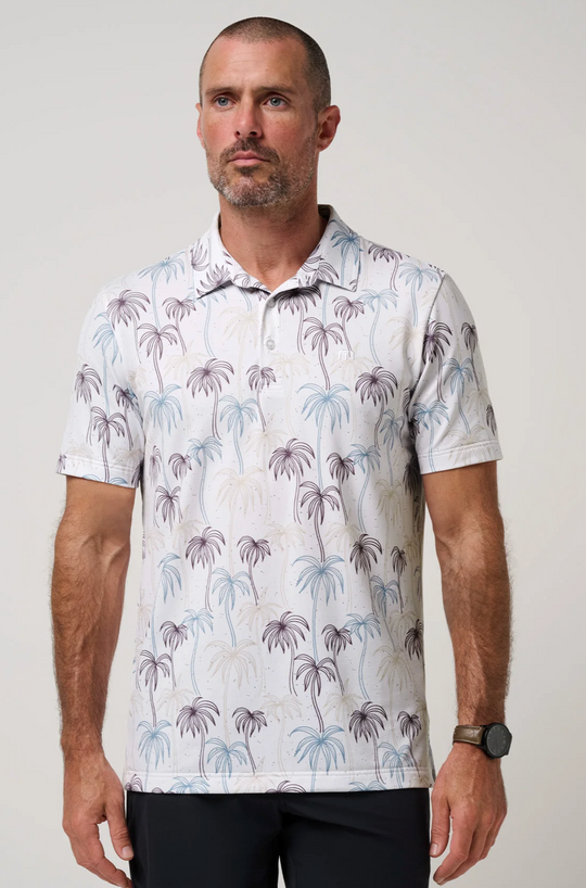 Travis Mathew Featherweight Palms Polo | White