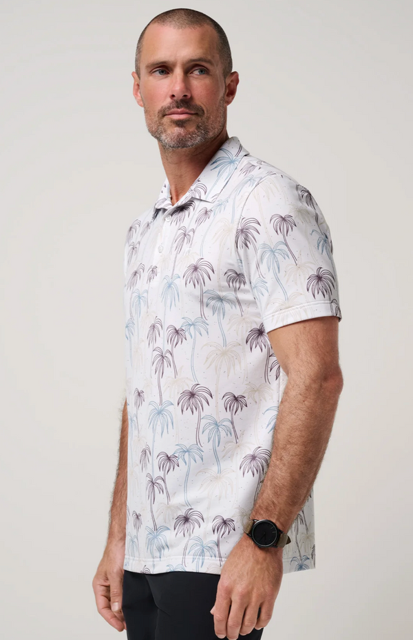 Travis Mathew Featherweight Palms Polo | White