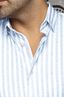 Au Noir Stretch Shirt | TELLY, Blue